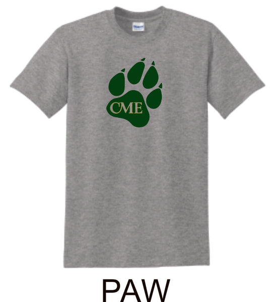 CME Paw Design Basic Tee- Matte or Glitter