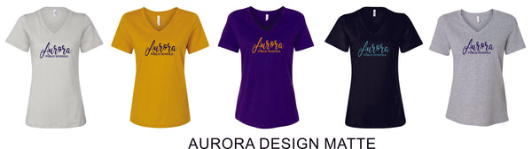 APS Ladies Relaxed V-Neck Tee -5 Designs