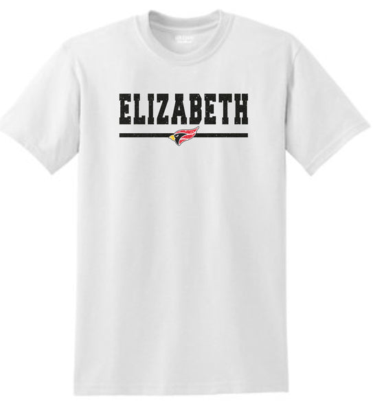 Elizabeth HS Basic Tee BAR Design- Matte or Glitter