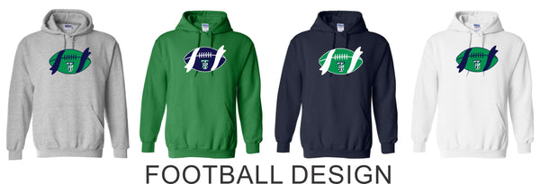 Thunder Ridge Flag Football Basic Hoodie- 5 Designs