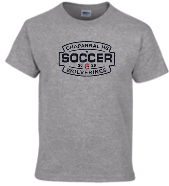Chap Soccer Basic SOCCER Tee- Matte or Glitter