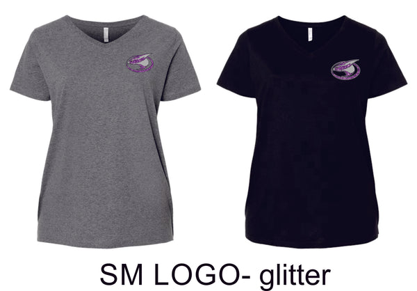 RHMS Curvy Ladies Tee- 3 designs- Matte or Glitter