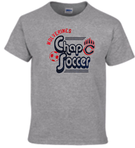 Chap Soccer Basic RETRO Tee- Matte or Glitter