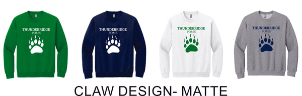 Thunder Ridge Poms Crewneck Sweatshirt - 4 Designs