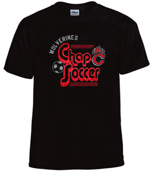 Chap Soccer Basic RETRO Tee- Matte or Glitter
