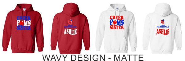 Creek Poms 2026 Hoodie- 4 designs