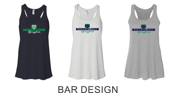 Thunder Ridge Flag Football Ladies Flowy Tank- 3 Colors -5 Designs