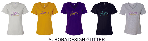 APS Ladies Relaxed V-Neck Tee -5 Designs