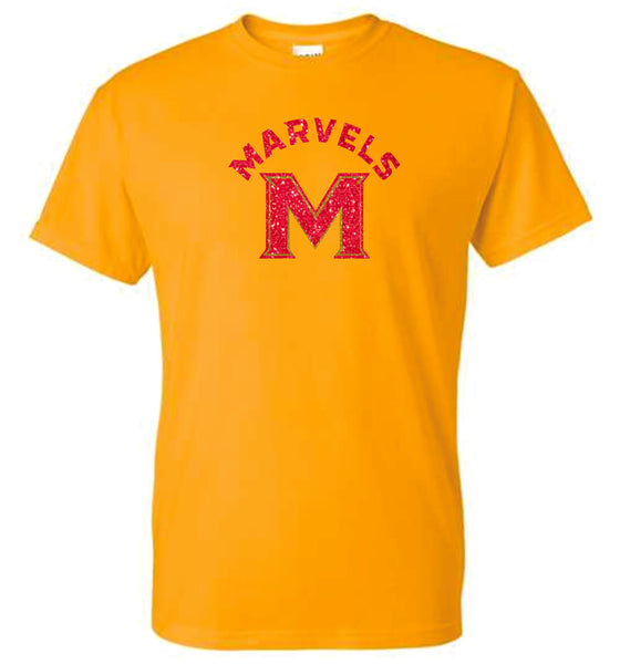 Marvels Basic "M" Tee- Matte or Glitter