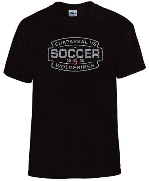 Chap Soccer Basic SOCCER Tee- Matte or Glitter