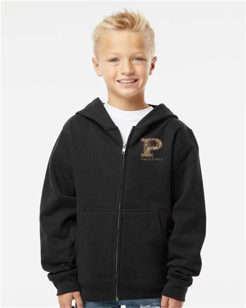 Pondo FAN Track & Field Zip Up Hoodie- Youth & Unisex Sizes