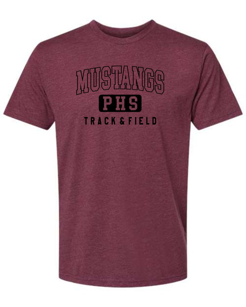 Pondo FAN Track & Field ATHLETIC Tee- matte and glitter