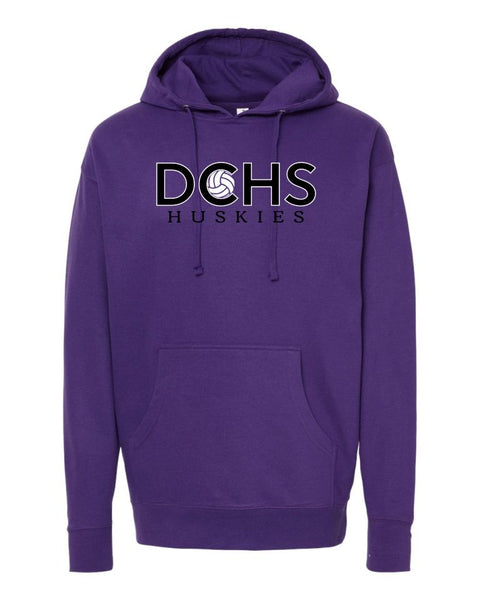 DCHS Volleyball HUSKIES Hoodie- Matte or Glitter