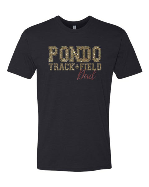 Pondo FAN Track & Field FAMILY Tee- matte and glitter