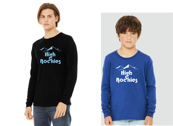 High Rockies Long Sleeve MOUNTAIN Tee- 4 Colors