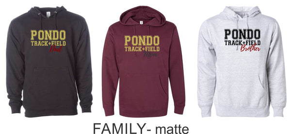 Pondo FAN Track & Field Hoodie- Adult and Youth