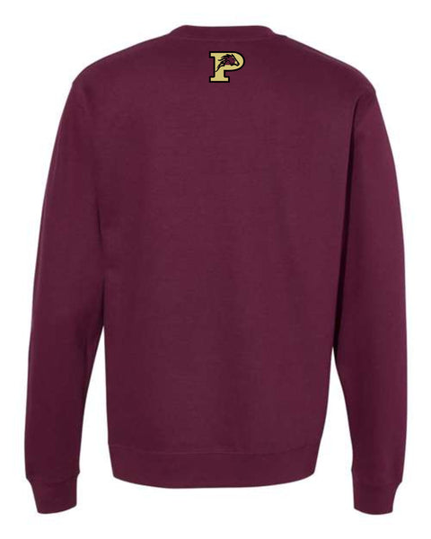 Pondo FAN Track & Field Crewneck Sweatshirt- matte and glitter