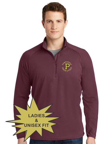 Pondo FAN Track & Field Sports Wik 1/4 Zip Pullover- Unisex or Ladies