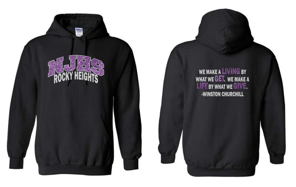 RHMS NJHS Hoodie - Matte or Glitter