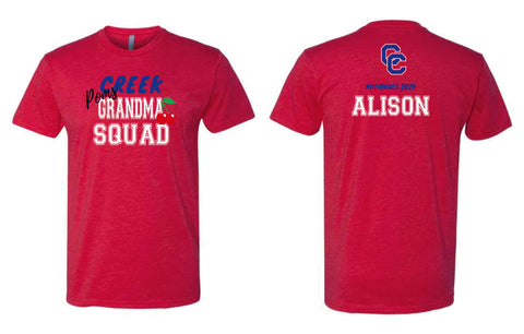 Creek Poms 2025 DAD SQUAD Tee- matte and glitter