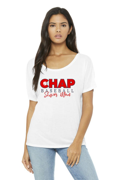 Chap Baseball Senior Mom Tee 2024