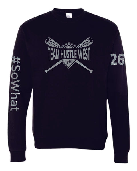 Team Hustle West Crewneck- 3 Designs GLITTER