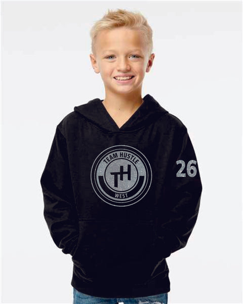 Team Hustle West Youth Hoodie- 3 Designs GLITTER