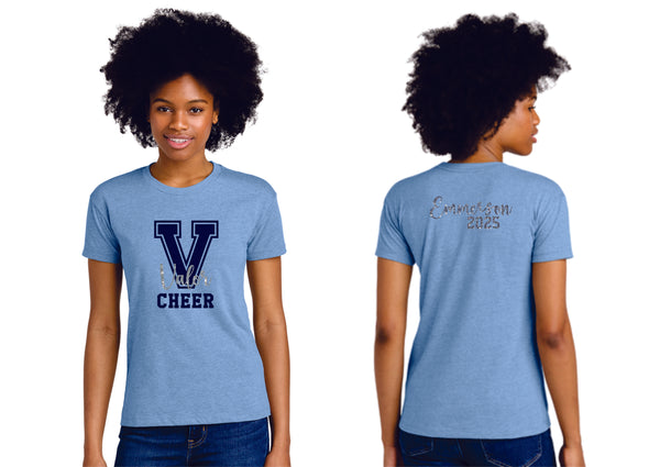 Valor Cheer Competition Tee- Matte or Glitter