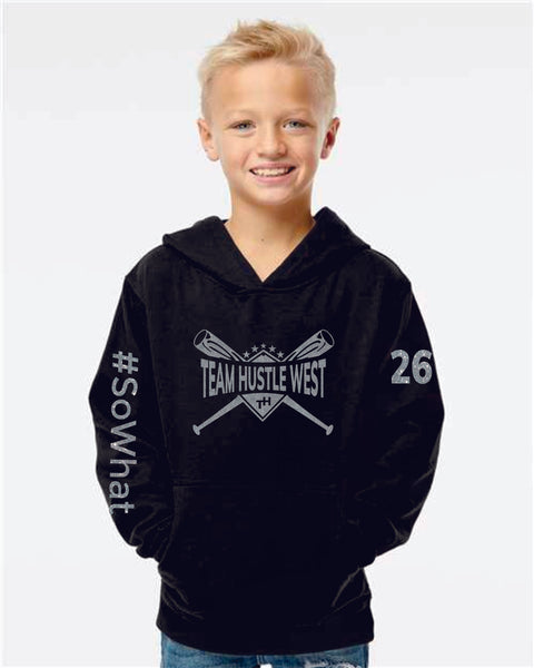 Team Hustle West Youth Hoodie- 3 Designs GLITTER