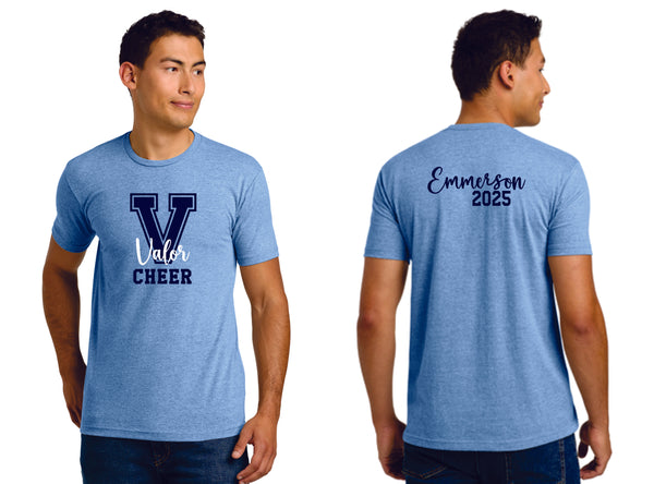 Valor Cheer Competition Tee- Matte or Glitter