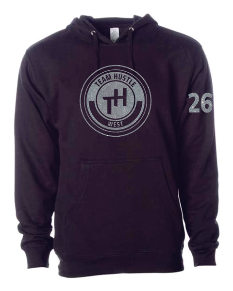 Team Hustle West Hoodie- 3 Designs GLITTER