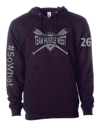 Team Hustle West Hoodie- 3 Designs GLITTER