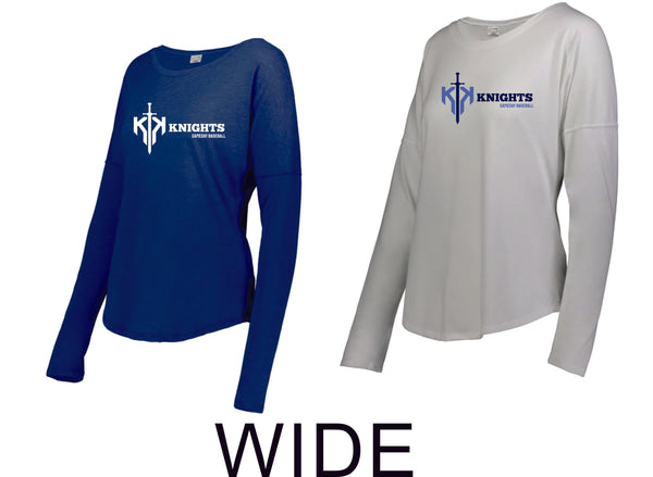 Knights Ladies Triblend Long Sleeve Tee