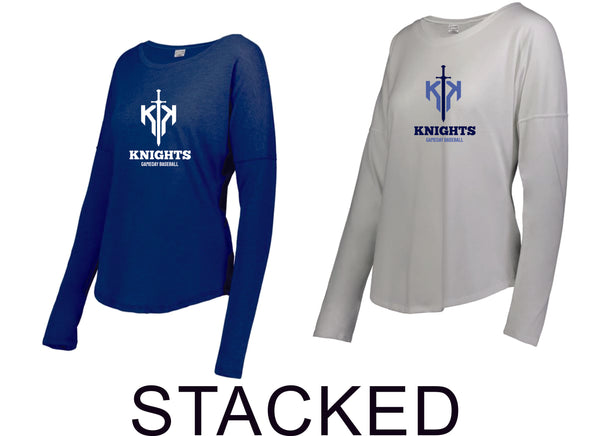 Knights Ladies Triblend Long Sleeve Tee