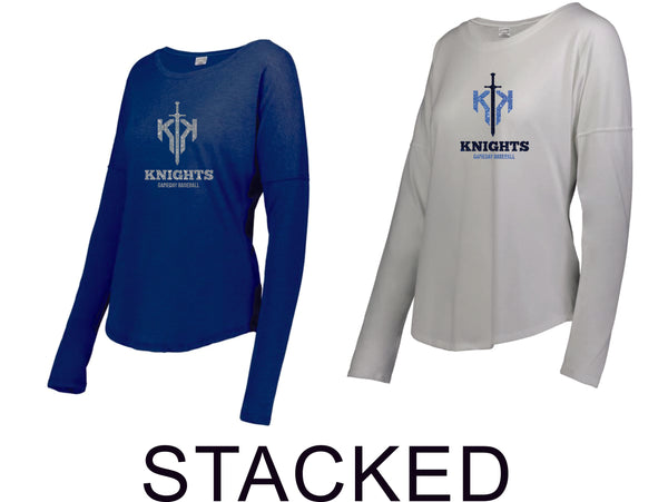 Knights Ladies Triblend Long Sleeve Tee