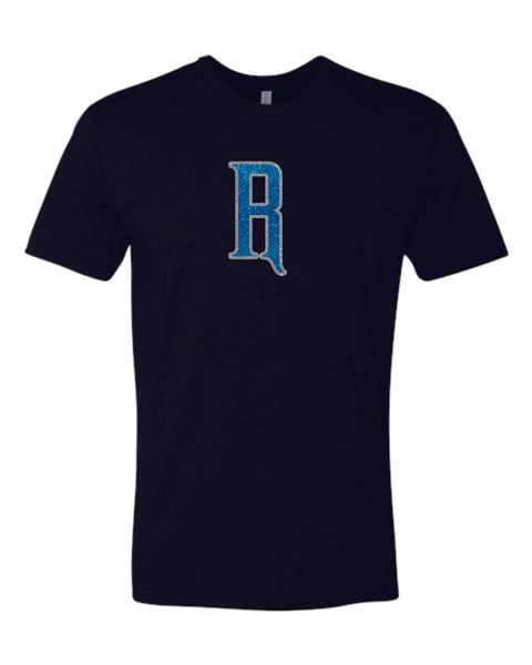 Rival Fastpitch Unisex R LOGO Tee- matte and glitter