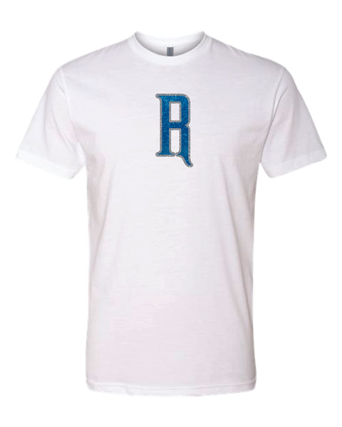 Rival Fastpitch Unisex R LOGO Tee- matte and glitter