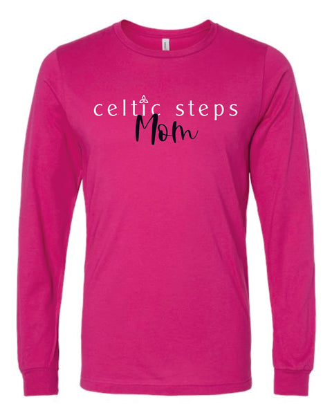 Celtic Steps Mom Unisex Long Sleeve Tee-Matte or Glitter