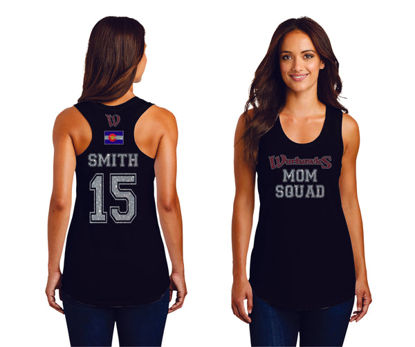 Warhawks Mom Squad Triblend Ladies Tank