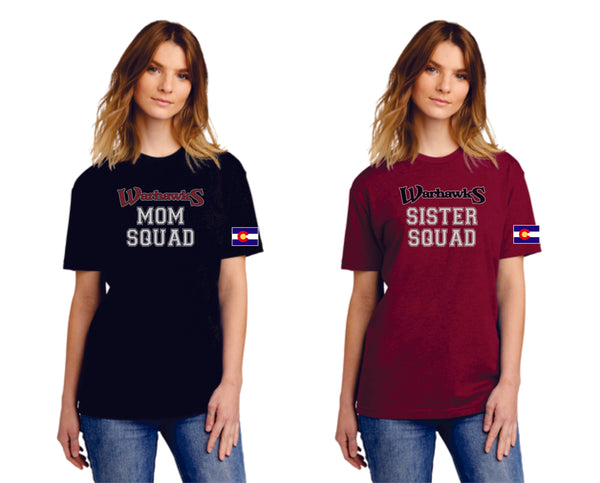 Warhawks Baseball Mom Squad Ladies or Unisex Tee