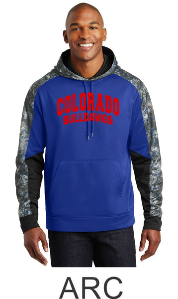 Bulldawgs Colorblock Hooded Wicking Sweatshirt- in 2 designs