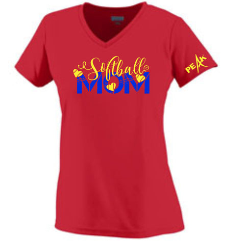 Peak Softball Ladies Wicking Tee- 2 designs