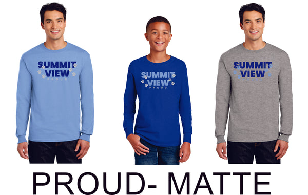 Summit View Long Sleeve Tee- Unisex and Youth Sizes-8 designs