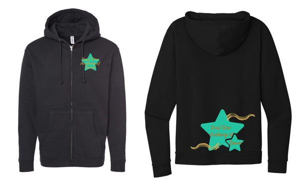 Dual Star Full Zip Adult Hoodie