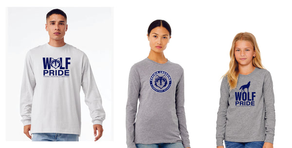 PCE Long Sleeve Tee- 5 designs- Adult, Ladies, Youth Sizes