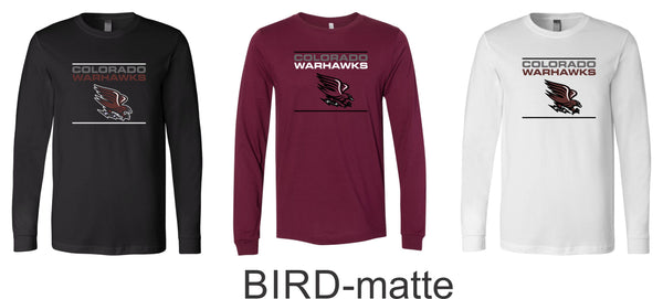 Warhawks Baseball Bella Canvas Long Sleeve Tee