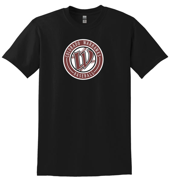 Warhawks Baseball Basic CIRCLE Tee- Matte or Glitter