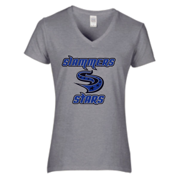 Slammers Stars Ladies Short Sleeve Tee- STAR DESIGN