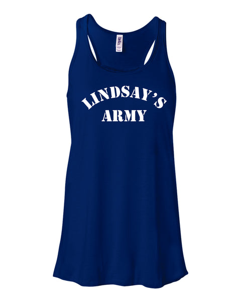 Lindsay's Army Flowy Tank- Matte or Glitter