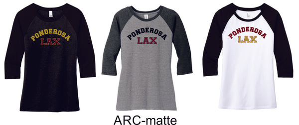 Pondo LAX Ladies Raglan Tee- 4 designs